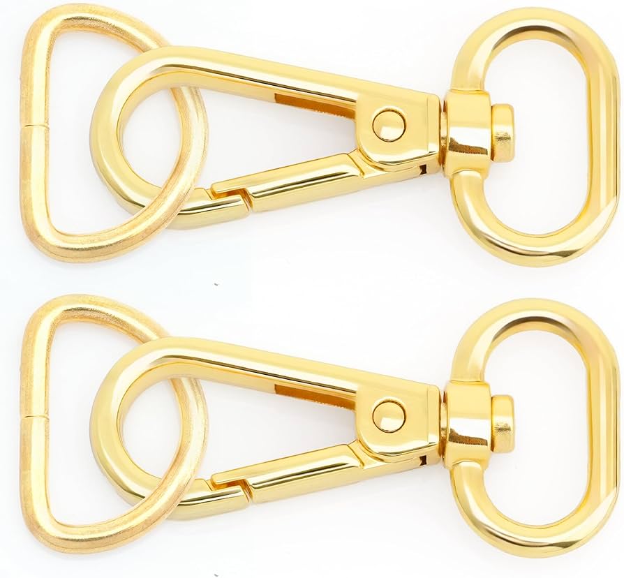 ストラップ Amazon.com: CRAFTMEMORE 10 Sets Gold Finish Snap Hook Lobster